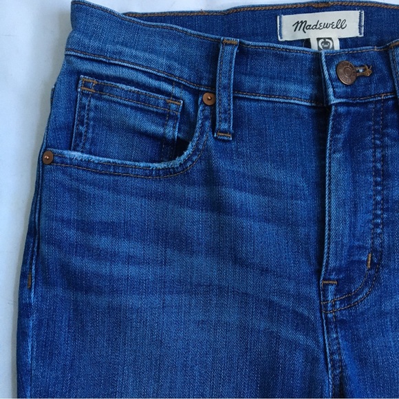 Madewell 9” Mid Rise Skinny Blue Denim Jeans 26 - Picture 7 of 17